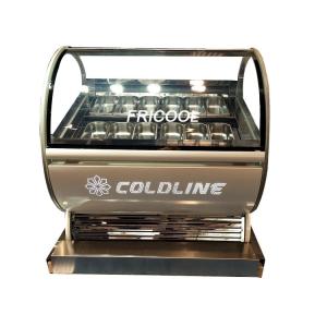 China 400L Countertop Gelato Ice Cream Display Freezer 1/2 HP factory