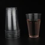 Eco Clear PS Plastic Cups 12OZ Customizable LOGO FDA SGS Certification For Party