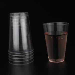 China 15.5g PS Round Plastic Printed Cups 12OZ For Water Hot And Cold Beverages factory