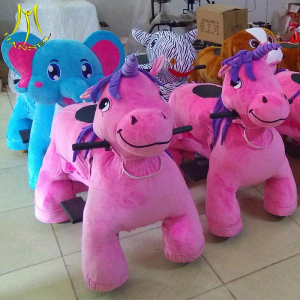 Hansel wholesale walking coin operated motorized electric animal ride