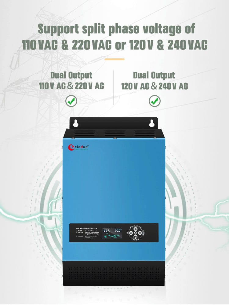 xindun split phase inverter dual output