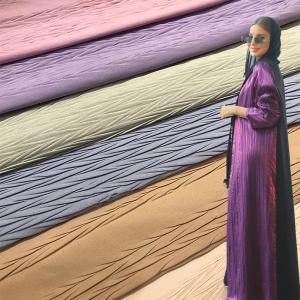 China Sustainable 150cm Stretch Chiffon Crepe Woven Fabric Poly Crepe Dress Material factory