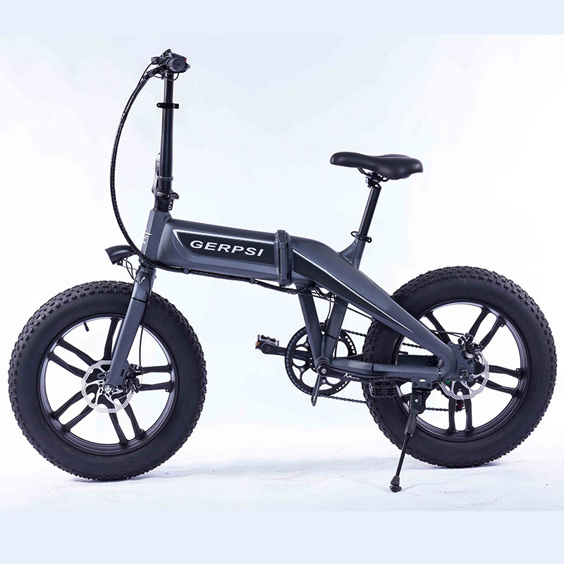 High Speed 20 Inch Electric Bicycle , 350W 500W Folding Fat Tire Electric Bike
