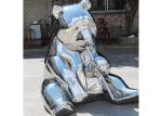 Contemporary Mirror Stainless Steel Bear Sculpture 55cm Height