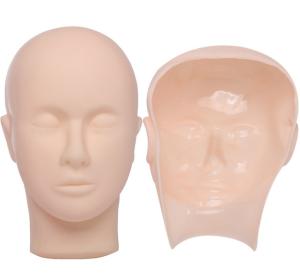China Tattoo of practice skin 3D Silicone eyebrow bleached face grated eyelash mask skin pmu cosmetics factory