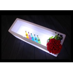 China Illuminated Rectangle LED Ice Bucket Sixteen Colors Changing For Wine Display factory