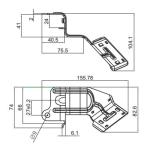 High Performance Steel Car Mounting Brackets H0-1010002 Part Number