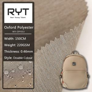 China Thickness 0.46mm 220GSM Polyester Woven Fabric custom Double Colour factory