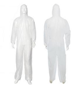 China SMS Protective Clothing Disposable Hooded Coveralls Overalls For Safety Care factory