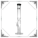Grace 17.5'' Tall Straight Tube Glass Smoking Pipes With Special Ice Catcher