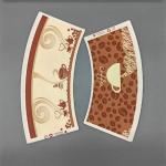 High Stiffness Customized Logo Printing Paper Cup Fan with PE Coated Raw