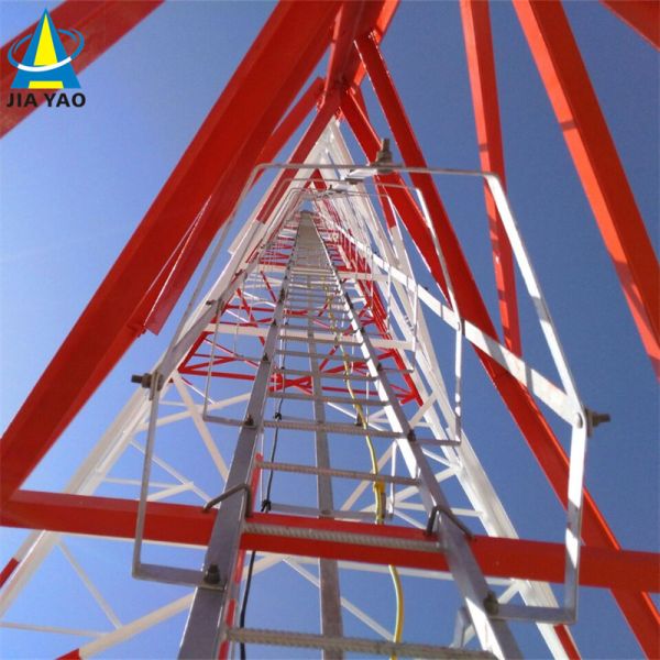 3 Legged Angular Steel Tower Triangular Wireless Communication Tower with ANSI TIA 222 Design Code and High Tensile Steel Materials