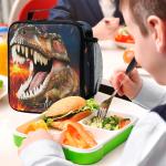 Zippered 3D Dinosaur Insulated Lunch Cooler Bags