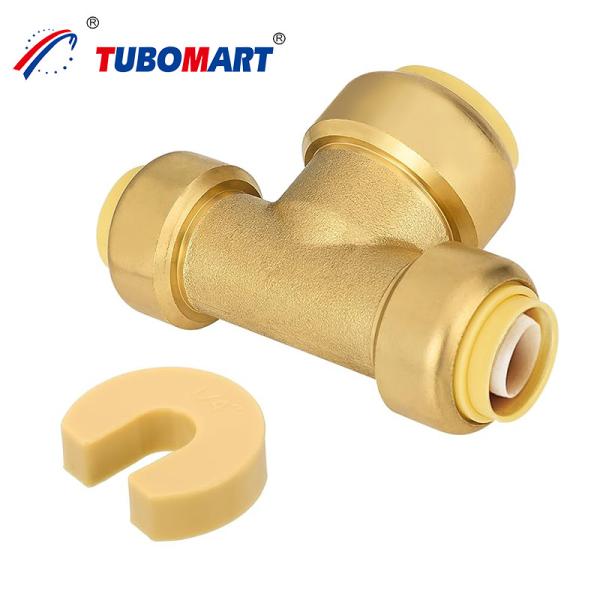 1/2-1 Inch Push In Elbow Fitting High Quality Quick Connection Lead-free Brass 3