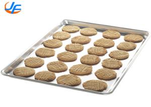 China RK Bakeware China Foodservice 18''X26'' Aluminum Baking Tray / Bread Sheet Bun Pan Flat Baking Tray factory