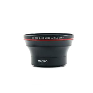 China High Definition Wide Angle Camera Lens 0.43 Times Aluminum Alloy Material factory