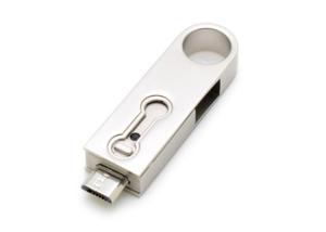 China Silvery Otg Usb Flash Drive With High Speed Transfer Rate Ce Certification factory