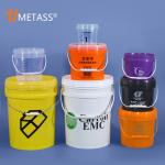 20L 5 Gallon Plastic Pail Bucket for Heat Transfer Printing Thick Packaging