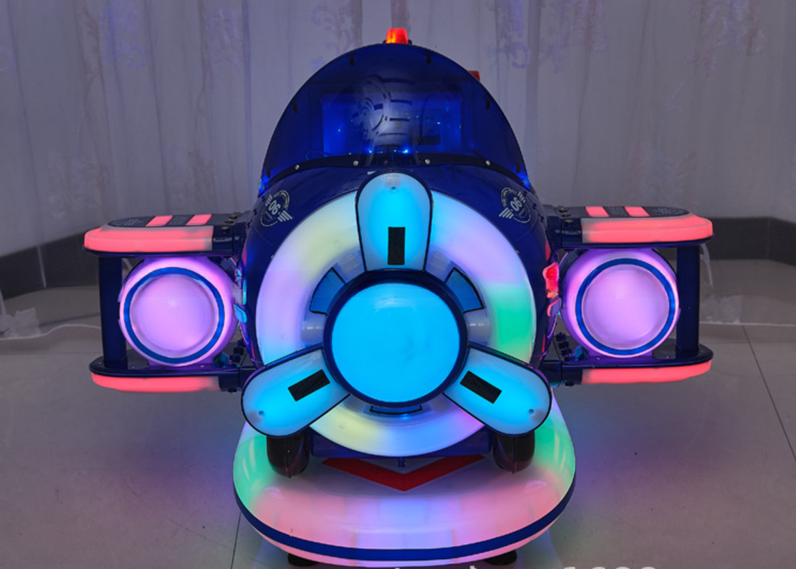 Indoor kids playground coin kiddie rides with swing aircraft kids game machine