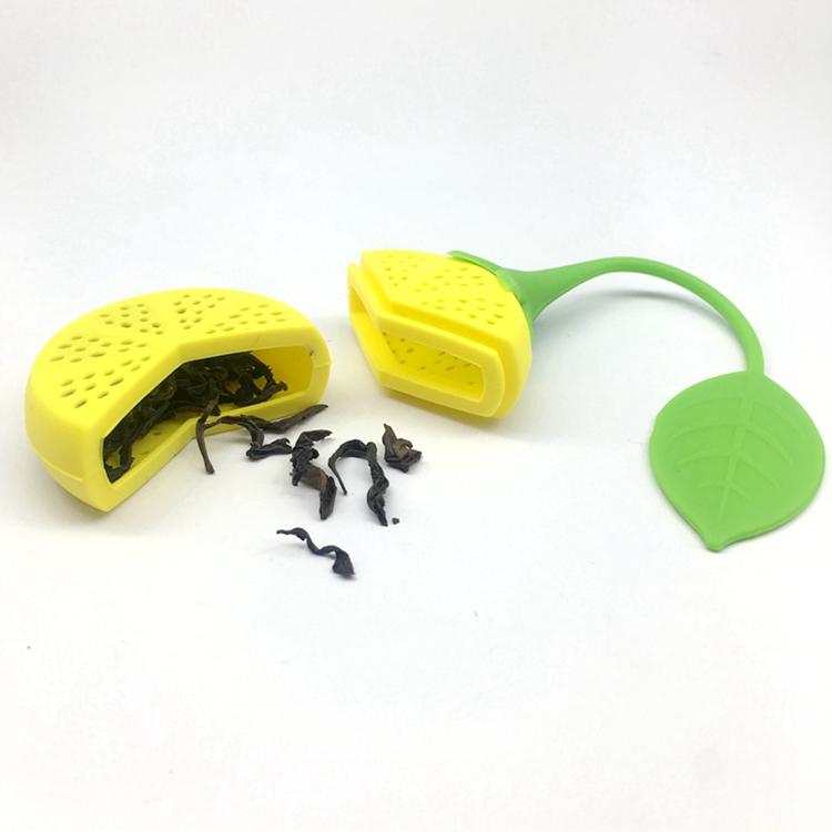 Unique silicone lemon tea infuser personalized soft food grade unique silicone tea infuser mini silicone tea container