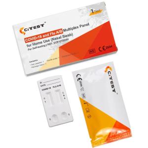 China SARS-CoV-2 Influenza AB Antigen Combo Rapid Test Nasopharyngeal Swab factory