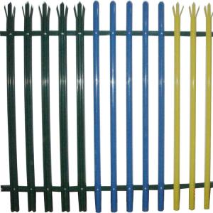 China Customized heavy duty palisade fence panels D and W type head top palisade fencing factory