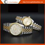 004C Dress Watches Woman Stainless Steel Watch Fashion Quartz Watches Man Couple