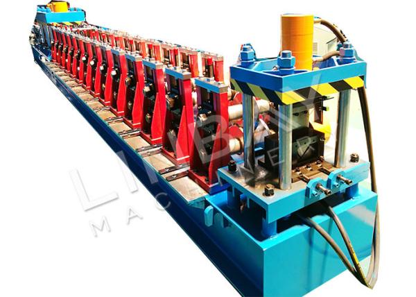 1.8mm Pallet Rack Roll Forming Machine Supermarket Shelving Steel Slotted Angle