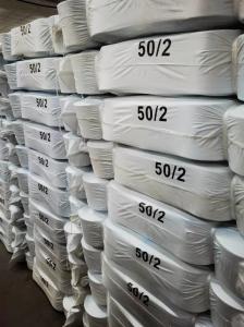 China Raw White Recycled Virgin Polyester Thread 40S/3 For Sewing factory