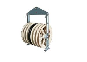 China Five Nylon Wheels Diameter 916mm Bundled Conductor Pulley For Overhead Line factory