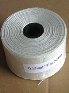 China Plain Weave Glass Cloth Insulation Tape White Paraffin Thermal Insulation factory