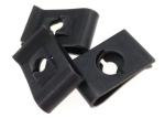 50 HRC Hardware Nuts Bolts , Steel Oxide Clip Nuts For Panel Type U 17 X 11 X 0