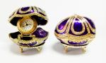 Handicraft faberge egg metal jewelry box Faberge Egg Trinket Jewelry Box with a