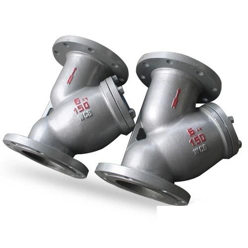 Y Strainer Wcb Inch Dn150 150 LB RF Flanged Y Strainer Asme B16.10 Y Strainer