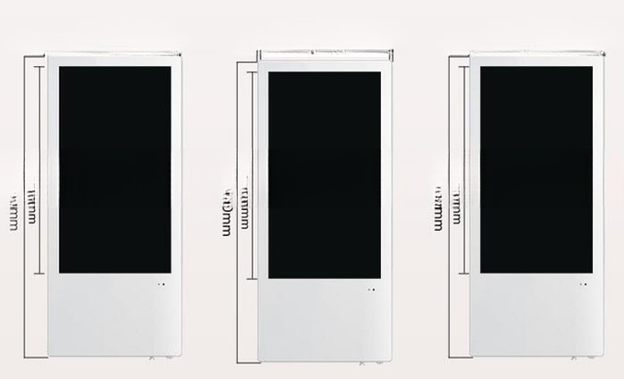 wall 23.6" 24" inch super slim LCD advertising kiosk multimedia video player board with VGA HDM1 USB port input