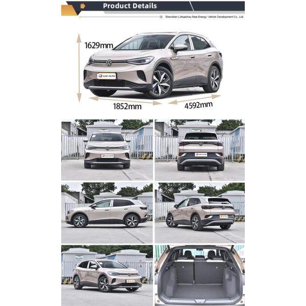 600 km Long Range Volkswagen ID4 SUV Four Doors Five Seats and 0.5 Hour Charging Time