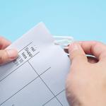 Clear Small Square Plastic Cloth Shirt Clips