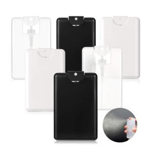 China Perfume Empty Plastic Bottle 20ml Credit Card Size Spray Bottle No Leakage factory