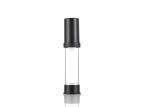 Black Cream Airless Cosmetic Bottles 10 Ml Mini Size Daily Life Use