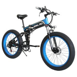 China CE Certificate EU Quality 26x4.0 inch Fat Tire Folding E-Bike 1000W Motor 13AH Battery Electric Bike Drop Shipping Available factory