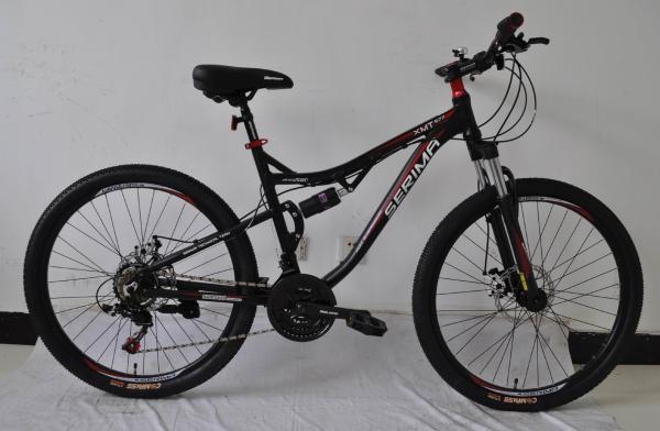 Cheap price wholesale 26 size hi-ten steel 21 speed dual suspension MTB bicycle