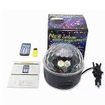 6pcs Star Gobo Effect USB MP3 Remote Controller LED Crystal Magic Ball Light