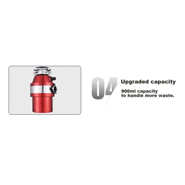 Stainless Steel Grinding Chamber and Continuous Feed Type 2018 Enviroment friendly food waste disposal