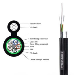 China Figure 8 Self Support 24 Core Loose Tube GYTC8S Fiber Optic Cable Outdoor Armored factory