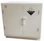 Lab Solvent Plastic Double Door Small Corrosive Cabinet White Polypropylene Acid