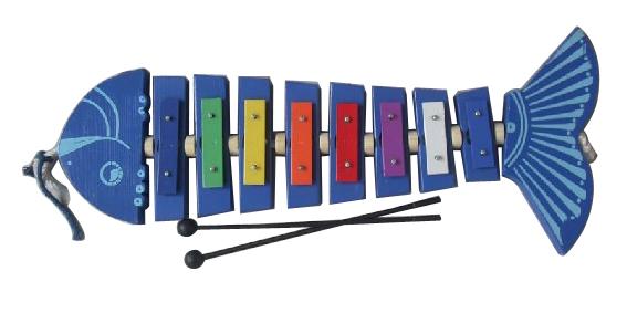 Fish style 8 note aluminium board xylophone / Music Toy / Orff instruments /