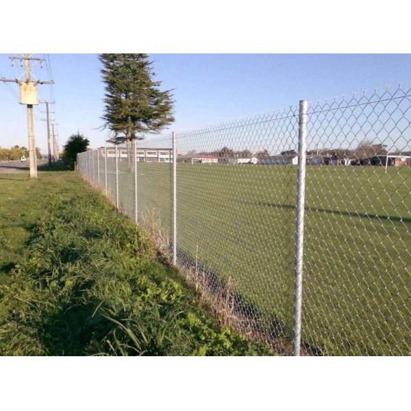 Decorative Protection Metal Chain Link Fence Easily Assembled
