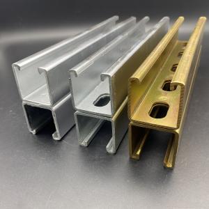 China Hot Dip Galvanized 41x82 41x124 Spot Welding Double Unistrut Channel factory