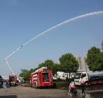 Howo 10cbm Aerial Ladder Fire Truck 6*4 10000Liters Emergency Rescue Water Tank