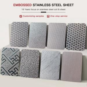 China 3mm Thickness Diamond Embossed Stainless Steel Sheets 201j1 Decorative factory